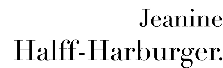 Jeanine Halff Harburger.